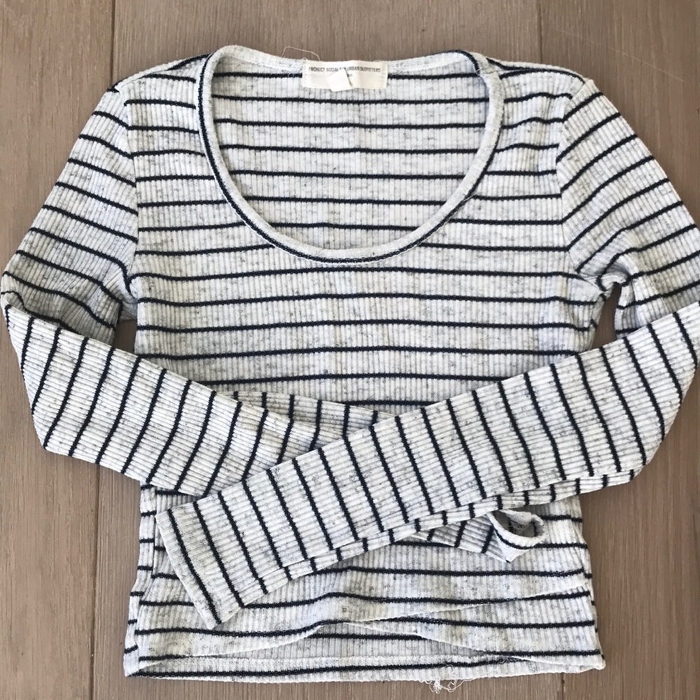 Striped crop top